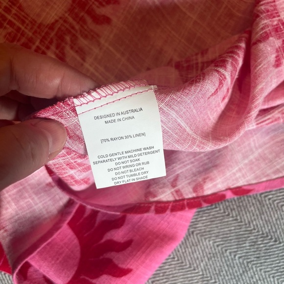 NWT Paper Heart Linen Blend Maxi Dress Size S - Picture 10 of 12